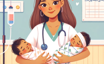 Nurse with twins