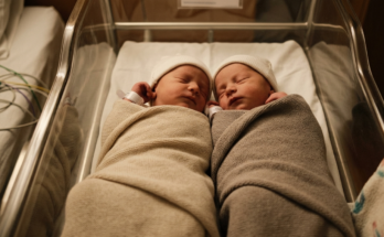 Two new borns in the hospital